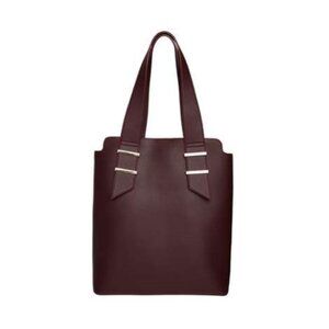 Lionel Handbags Brielle Tote 100% Vegan 15" x 13" x 4.3" Maroon NWT